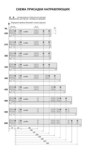 Направляющие DB4465Zn/400