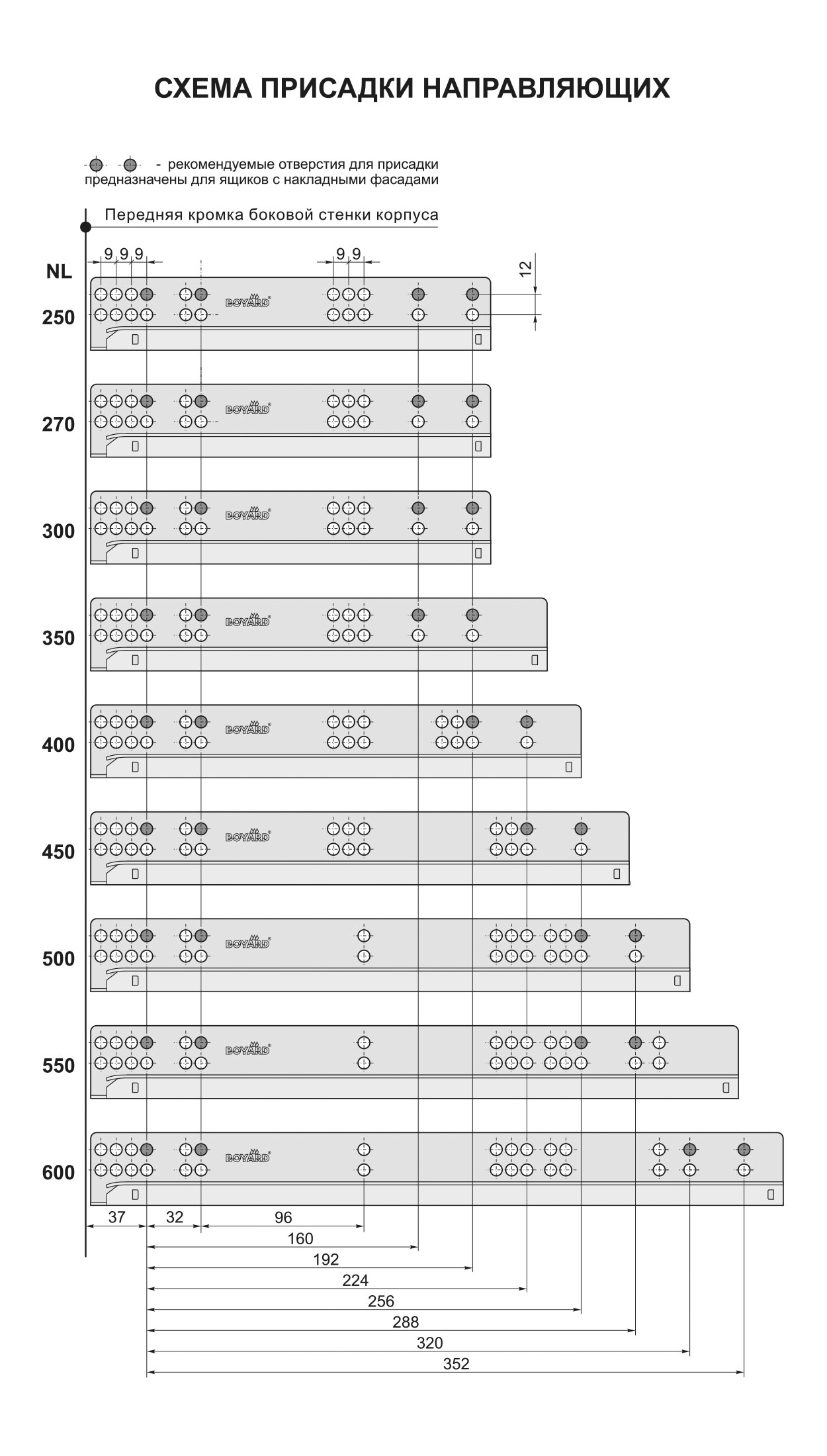 Направляющие DB4465Zn/400
