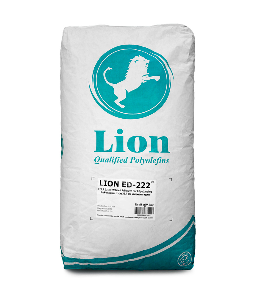 Lion ED 222 низкотемпературный клей-расплав для кромки